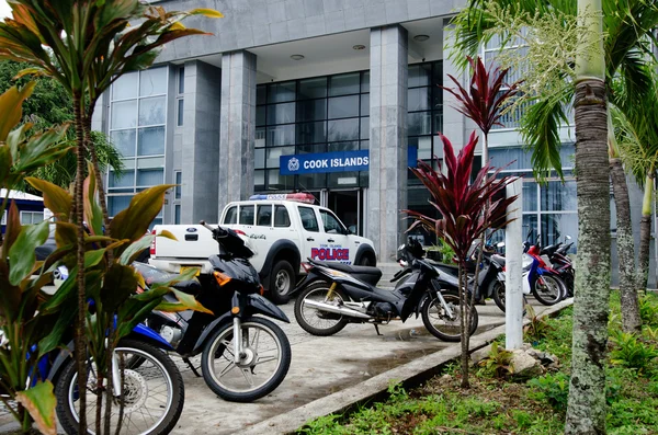 Quartier generale di polizia a Rarotonga Isole Cook — Foto Stock