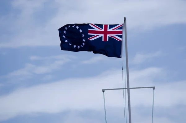 Vlag van de Cookeilanden — Stockfoto