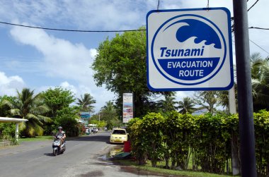 tsunami tahliye yolu rarotonga cook Adaları