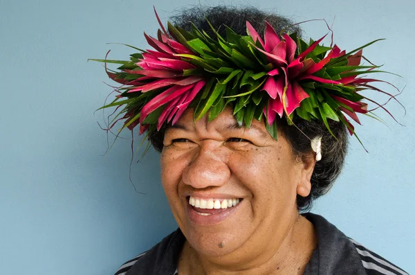 Kobieta Wysp Cooka — Zdjęcie stockowe