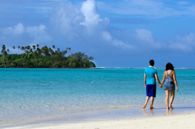 Çift balayı cook Adaları rarotonga üzerinde
