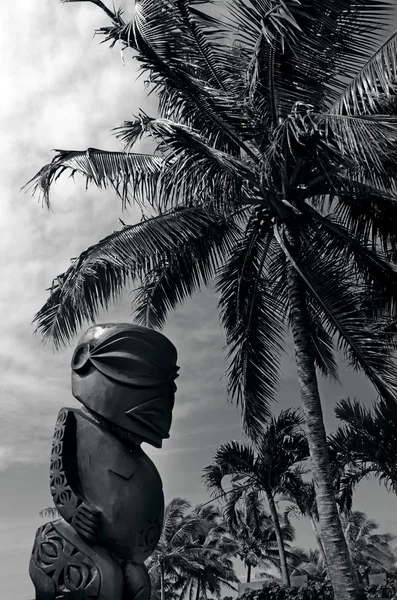 Figura de um homem Ilhas Cook em Rarotonga Ilhas Cook . — Fotografia de Stock