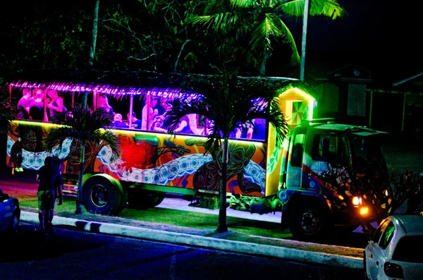 Tourists in Rarotonga Cook Islands — Stock Photo, Image