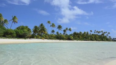 maina eiland in aitutaki lagune Cookeilanden