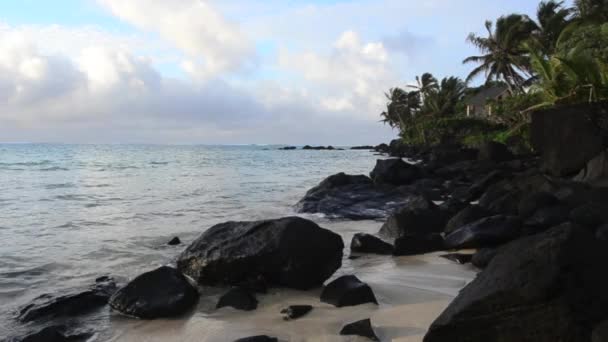 Muri-Lagune in rarotonga Kochinseln — Stockvideo