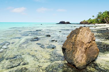 aitutaki lagün cook Adaları'rapota adasının peyzaj