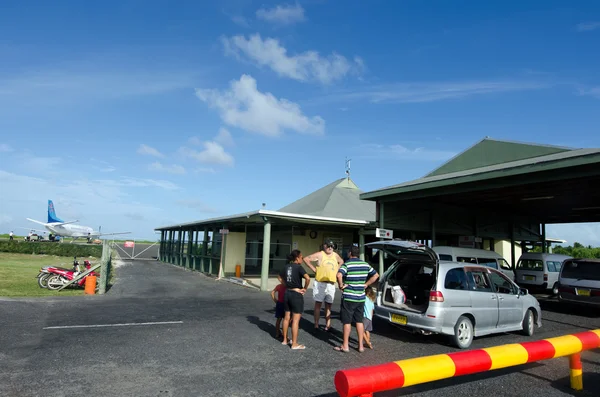 Aitutaki-i repülőtér-aitutaki lagúna cook-szigetek — Stock Fotó