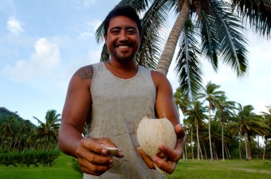 Hindistan cevizi ağacı tarım aitutaki lagün cook Adaları