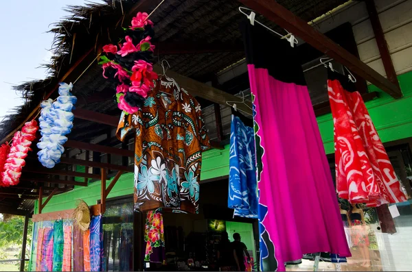 Boutique de souvenirs tropicaux à Aitutaki Îles Cook — Photo