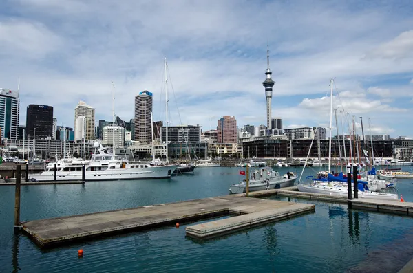 Auckland Viaduct Harbor Basin — Stock Photo, Image