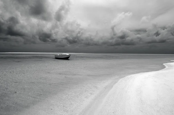 Fishing boat in Aitutaki Lagoon Cook Islands — Stock Photo, Image