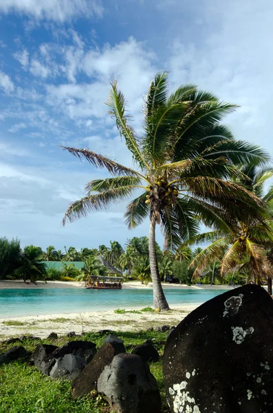 Te-poaki-o-rae in aitutaki lagune Cookeilanden — Stockfoto