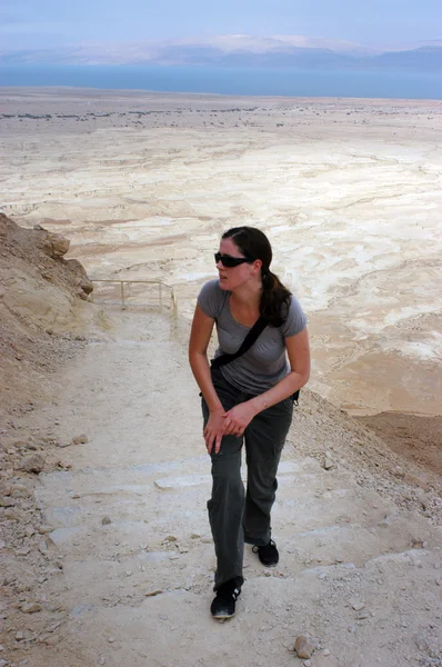 Masada Kalesi İsrail — Stok fotoğraf