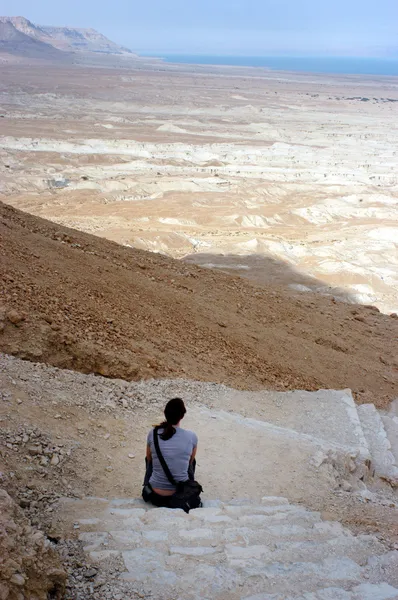 Izrael twierdza Masada — Zdjęcie stockowe