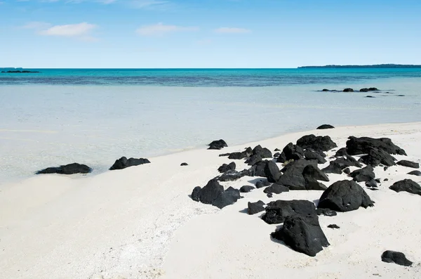 Paysage de l'île Rapota dans la lagune d'Aitutaki Îles Cook — Photo