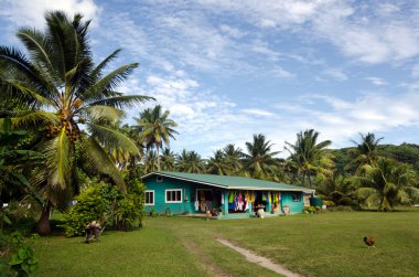 Islanders Aitutaki ev lagün cook Adaları cook