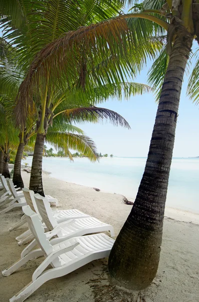 Paisaje de la isla de Arutanga en la laguna de Aitutaki Islas Cook — Foto de Stock