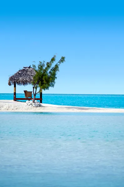 Landschap van arutanga eiland in aitutaki lagune Cookeilanden — Stockfoto