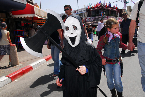 Празднование Пурим - Парад Адлояды в Израиле
