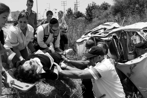 Accidents de voiture en Israël — Photo