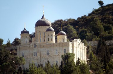ein karem Köyü Kudüs ISRA Rus manastır kilisesi