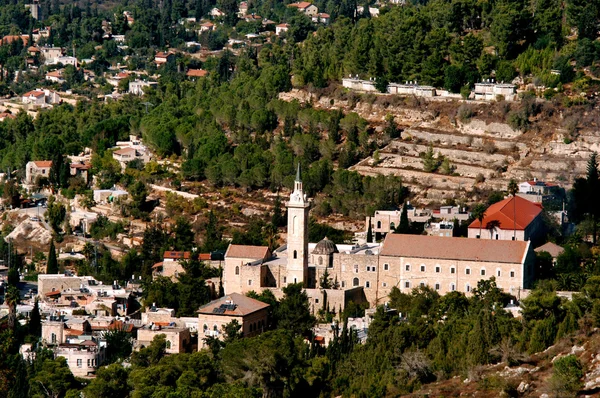 Aerial view of Ein Karem Villiage in Jerusalem Israel — Stock Photo, Image