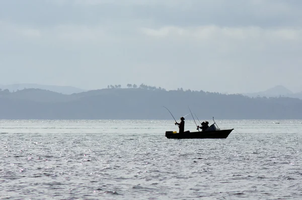 Barco de pesca na Baía das Ilhas Nova Zelândia — Fotografia de Stock