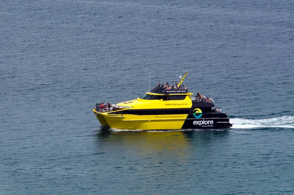 Explore boat at the Bay of Islands New Zealand — Stock Photo, Image