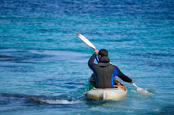 Kayaking in Karikari Peninsula New Zealand — Stock Photo, Image