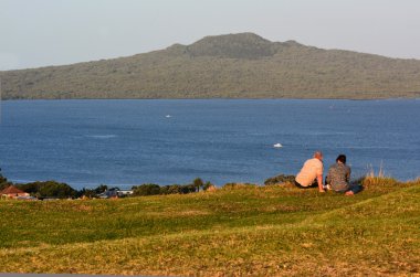 Auckland cityscape - rangitoto Adası