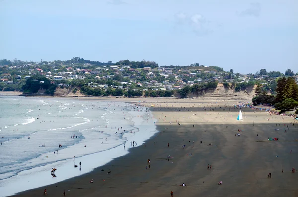 Paisaje urbano de Auckland - Playa de Orewa — Foto de Stock