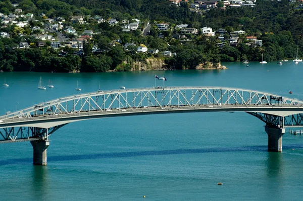Paisaje urbano de Auckland - Puente del puerto — Foto de Stock