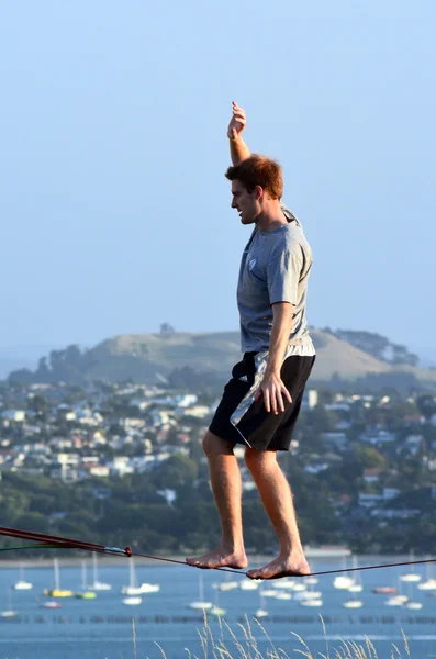 Tight rope walking — Stock Photo, Image