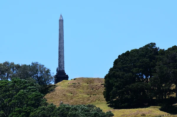 Auckland stadsbilden - en tree hill — Stockfoto