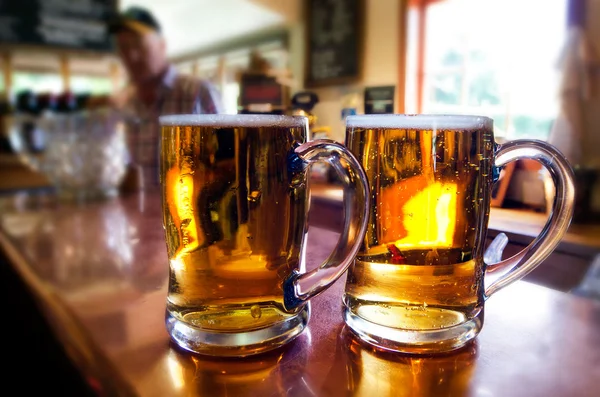 Mugs of beer — Stock Photo, Image