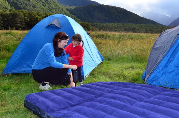 Familiencamping — Stockfoto