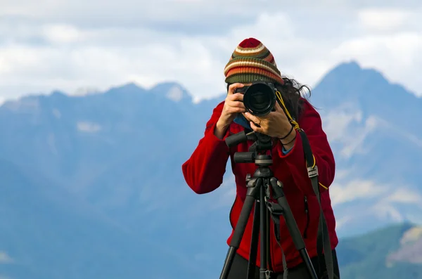 Fotograf vor Ort — Stockfoto