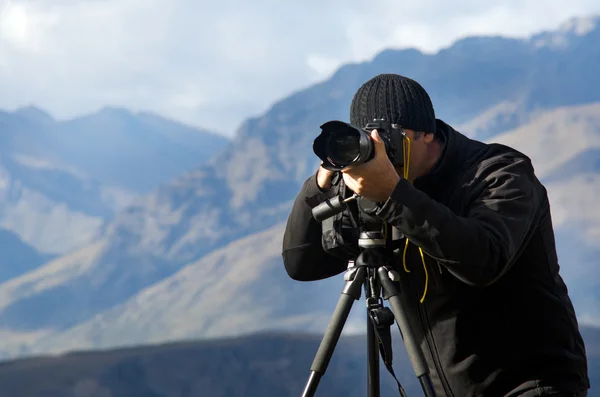 Fotograf vor Ort — Stockfoto