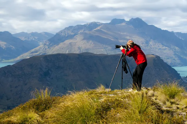 På plats fotograf — Stockfoto