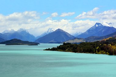 Lake Wakatipu New Zealand NZ NZL clipart