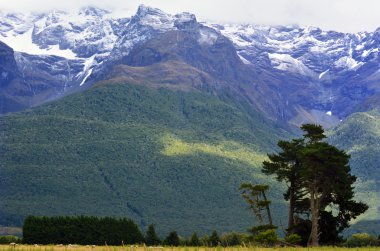 Landscape of Glenorchy New Zealand clipart