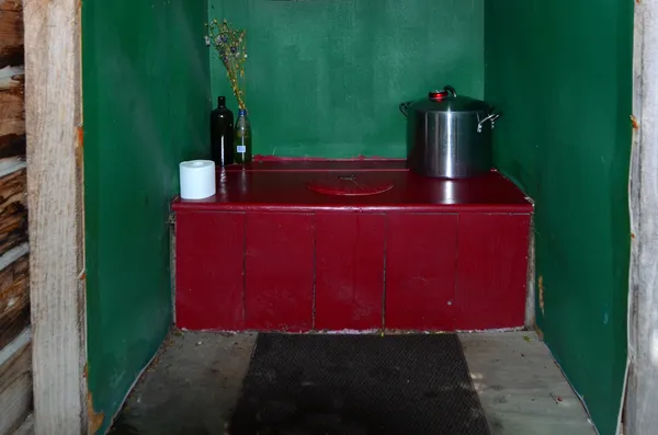 堆肥を施す洗面所 — ストック写真