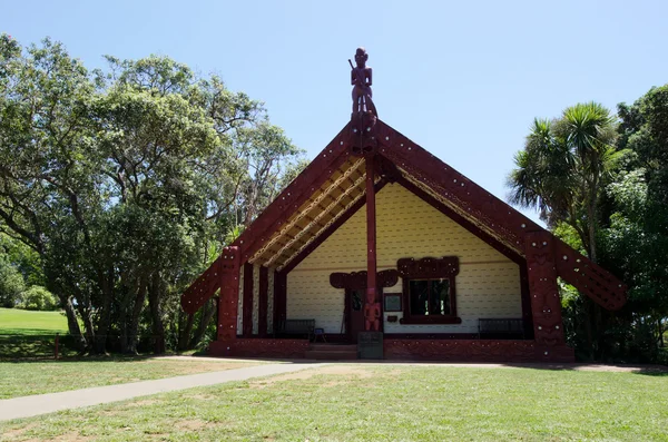 Vue extérieure des Maori Marae — Photo