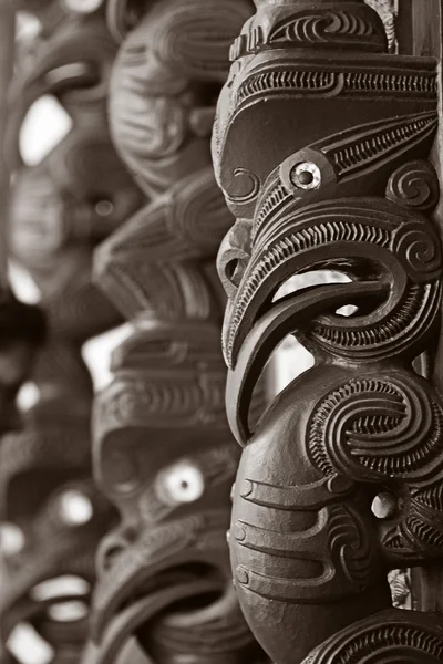 Maori Marae decoração — Fotografia de Stock