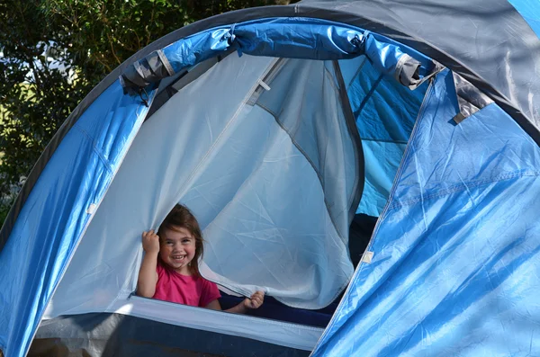 Child Camping — Stock Photo, Image