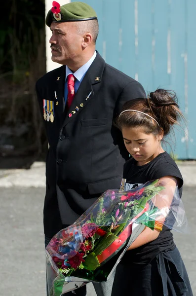 Día de Anzac - War Memorial Service — Foto de Stock