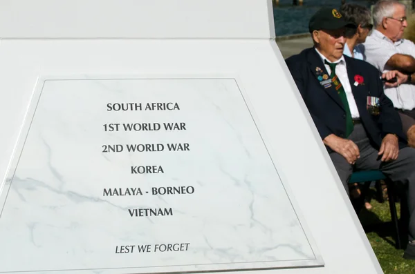 澳新军团日-战争纪念馆服务 — 图库照片
