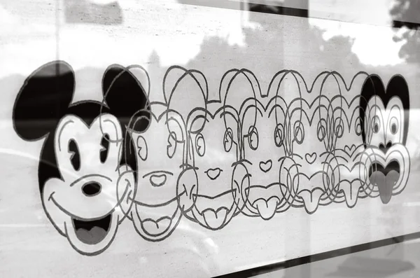 De mickey lithografie aan tiki — Stockfoto