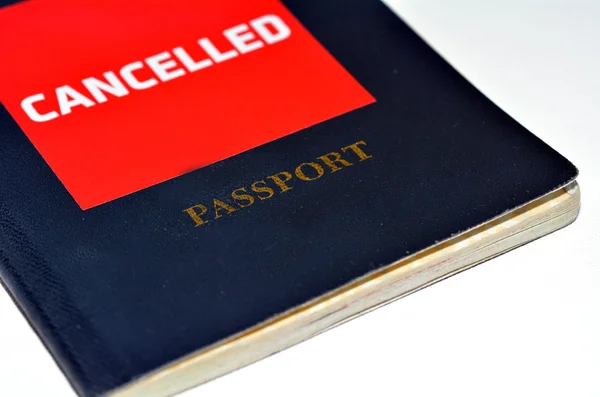 Iptal edilen pasaportu — Stok fotoğraf