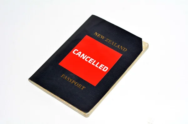 Cancelled New Zealand passport — Stock Photo, Image